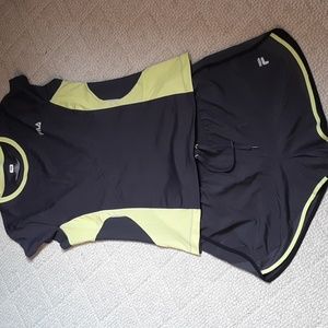 Fila Sport Activewear shorts (L) & top (XL)